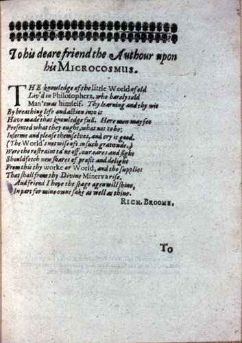Nabbes, Microcosmos (1637): sig. A3r