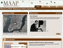 Screenshot of MAAP website