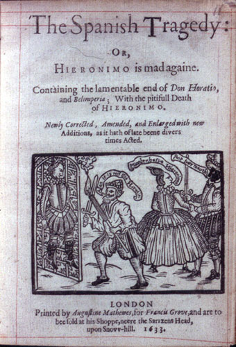 Kyd, The Spanish Tragedy (1633): title page