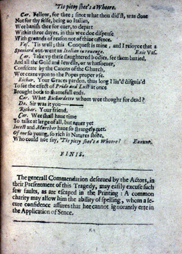 Ford, 'Tis Pity She's a Whore (1633): K4r