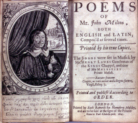 Milton, Poems (1645): A3r